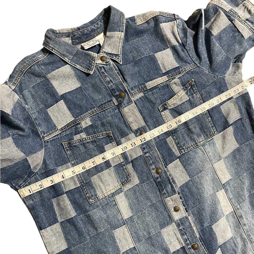 Vintage Carolina Blues Plus patchwork multi blue … - image 8